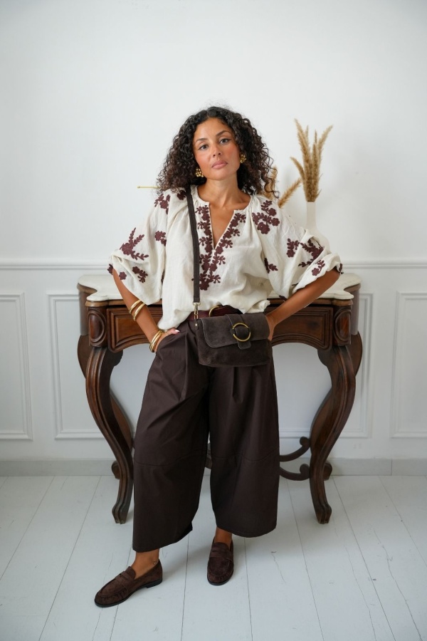 Pantalon Ample Choco STAMFORD Noho - 1 | Accueil