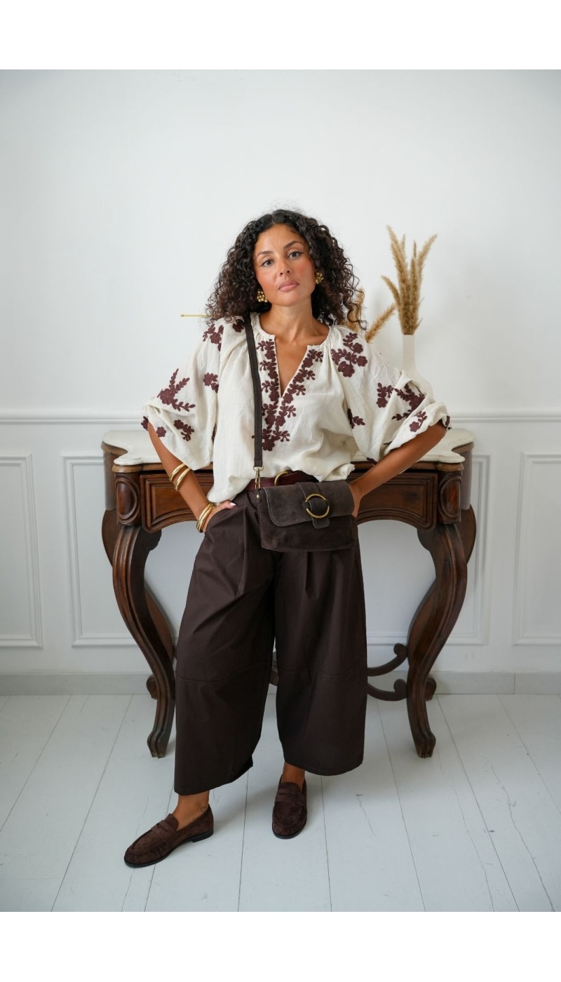 Pantalon Ample Choco STAMFORD Noho - 1 | Accueil