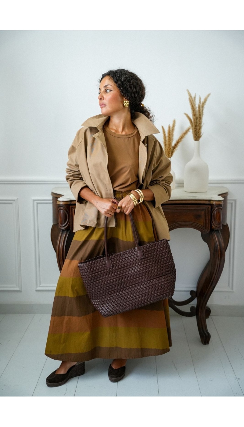 Veste Courte Style Trench Beige MELVI Noho - 1 | Accueil