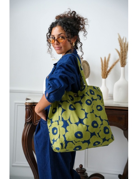 Tote Bag Kaki Marine WALES Noho - 3 | Accueil