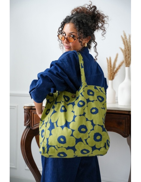 Tote Bag Kaki Marine WALES Noho - 1 | Accueil