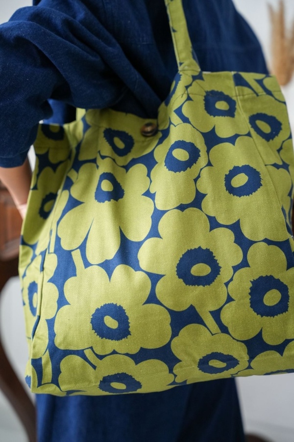 Tote Bag Kaki Marine WALES Noho - 1 | Accueil 2