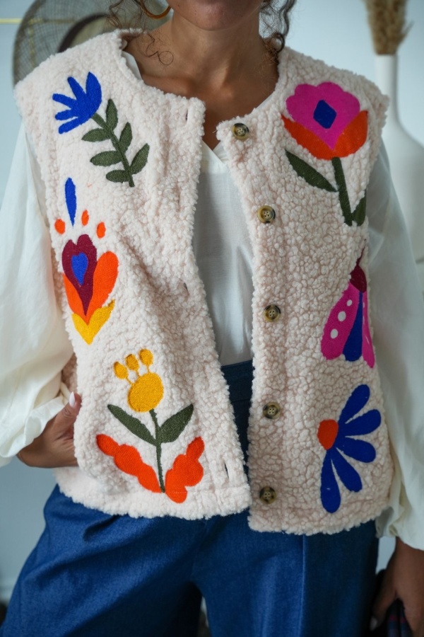 Gilet Sans Manche Broderie CLARK Noho - 1 | FEMMES 2