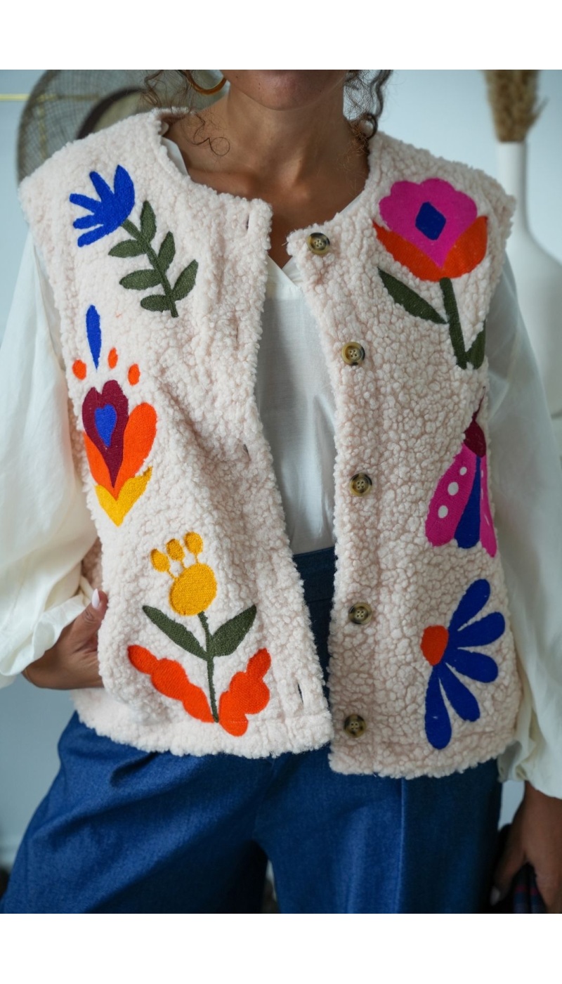 Gilet Sans Manche Broderie CLARK Noho - 2 | FEMMES