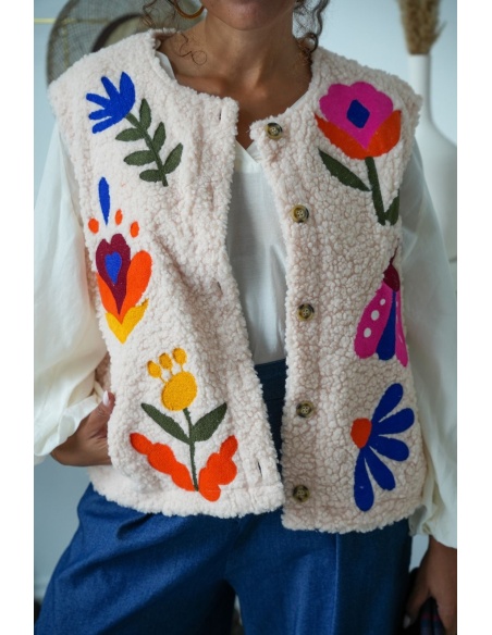 Gilet Sans Manche Broderie CLARK Noho - 2 | FEMMES
