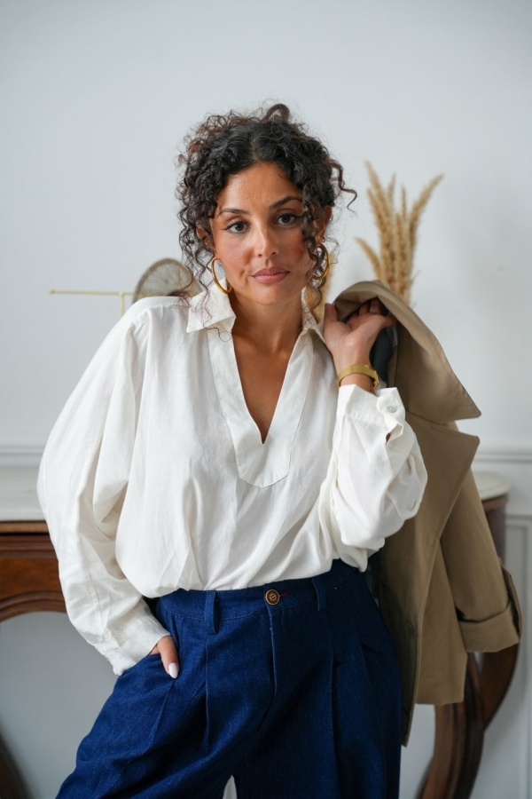 Blouse Écru POPPY Noho - 1 | Accueil