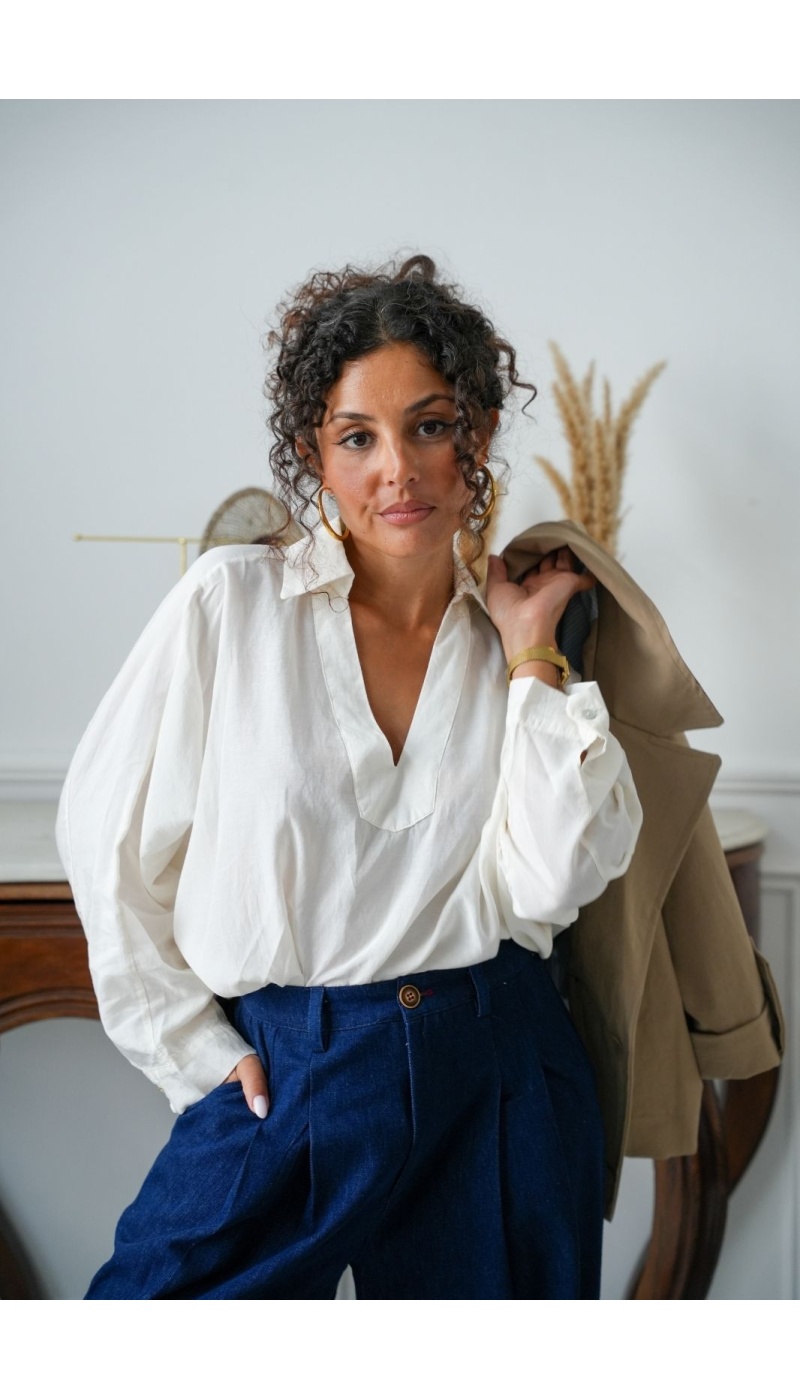 Blouse Écru POPPY Noho - 1 | Accueil