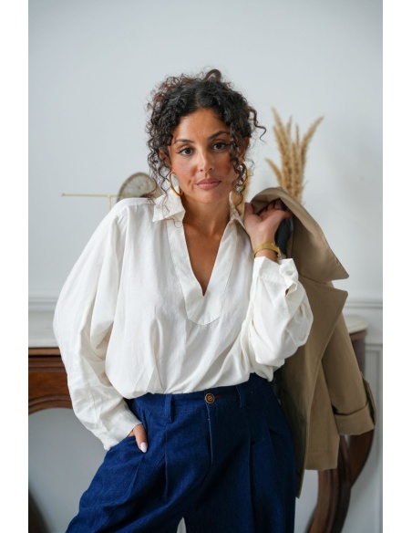Blouse Écru POPPY Noho - 1 | Accueil