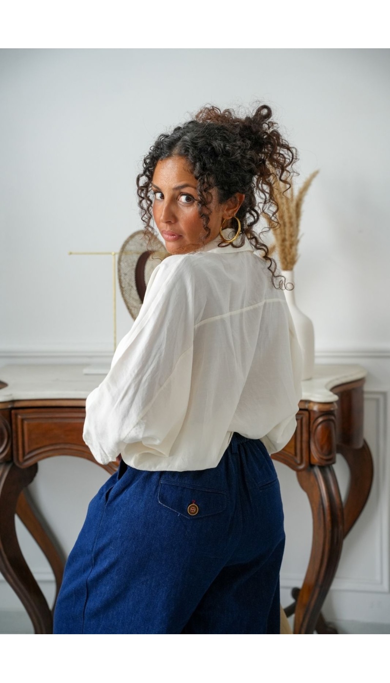 Blouse Écru POPPY Noho - 4 | Accueil