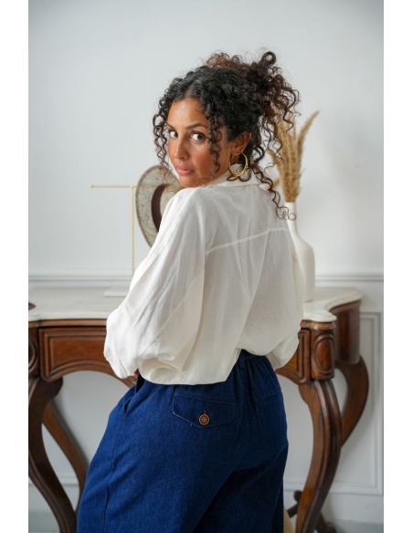 Blouse Écru POPPY Noho - 4 | Accueil