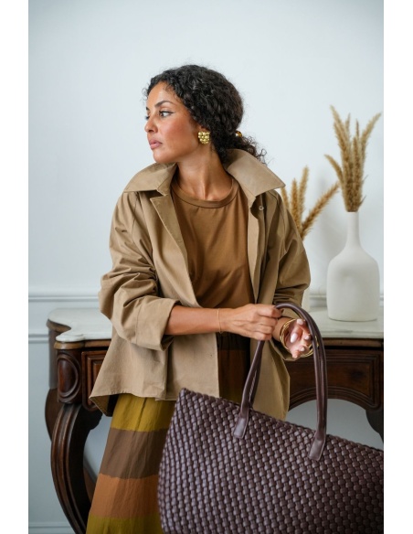 Veste Chemisier Beige RICHMOND Noho - 1 | Accueil