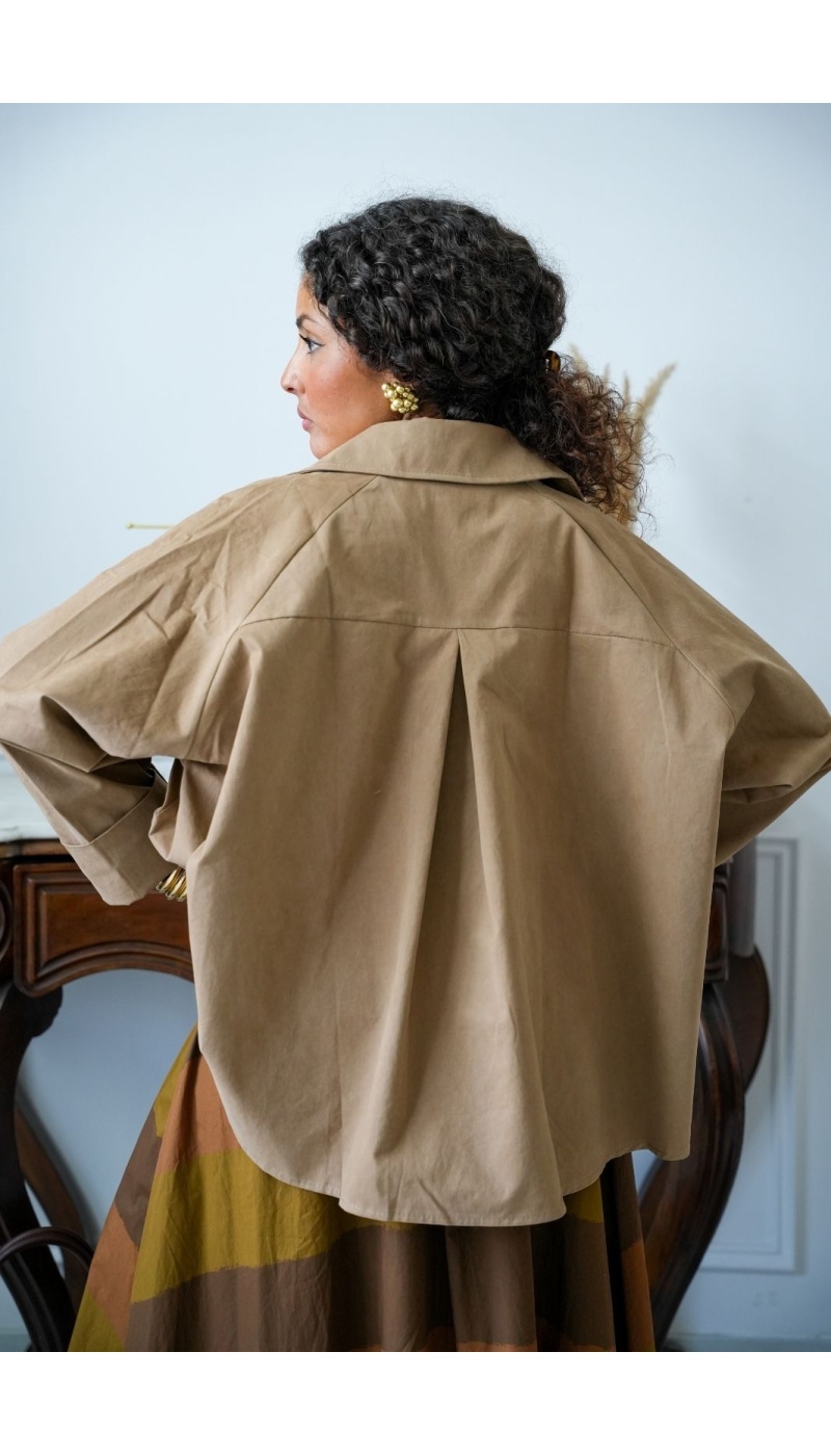 Veste Chemisier Beige RICHMOND Noho - 5 | Accueil