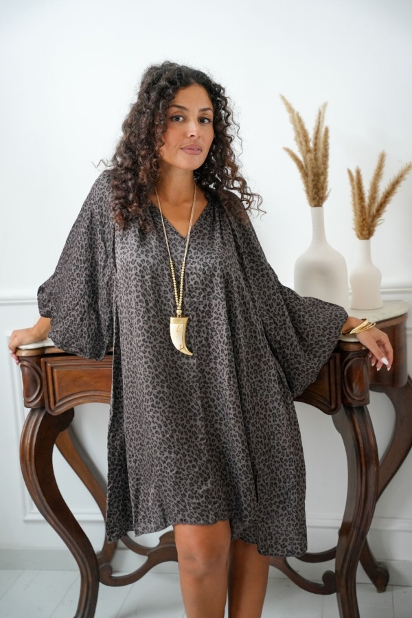Robe Léopard Marron SURRY Noho - 1 | Accueil
