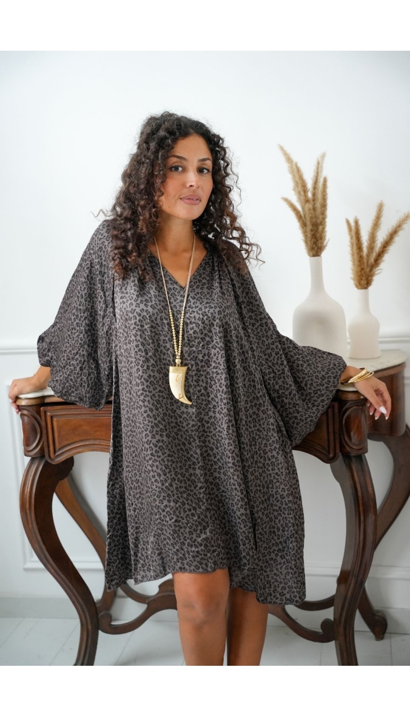 Robe Léopard Marron SURRY Noho - 1 | Accueil