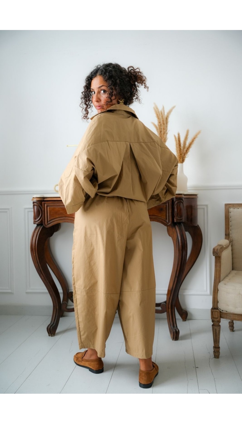 Pantalon Ample Camel STAMFORD Noho - 4 | Accueil