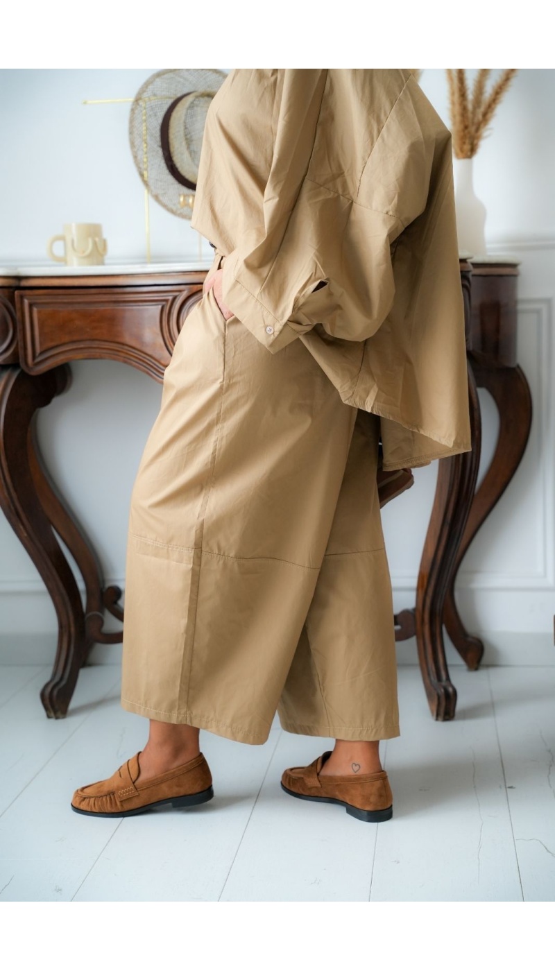 Pantalon Ample Camel STAMFORD Noho - 5 | Accueil