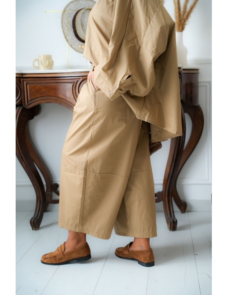 Pantalon Ample Camel STAMFORD Noho - 5 | Accueil