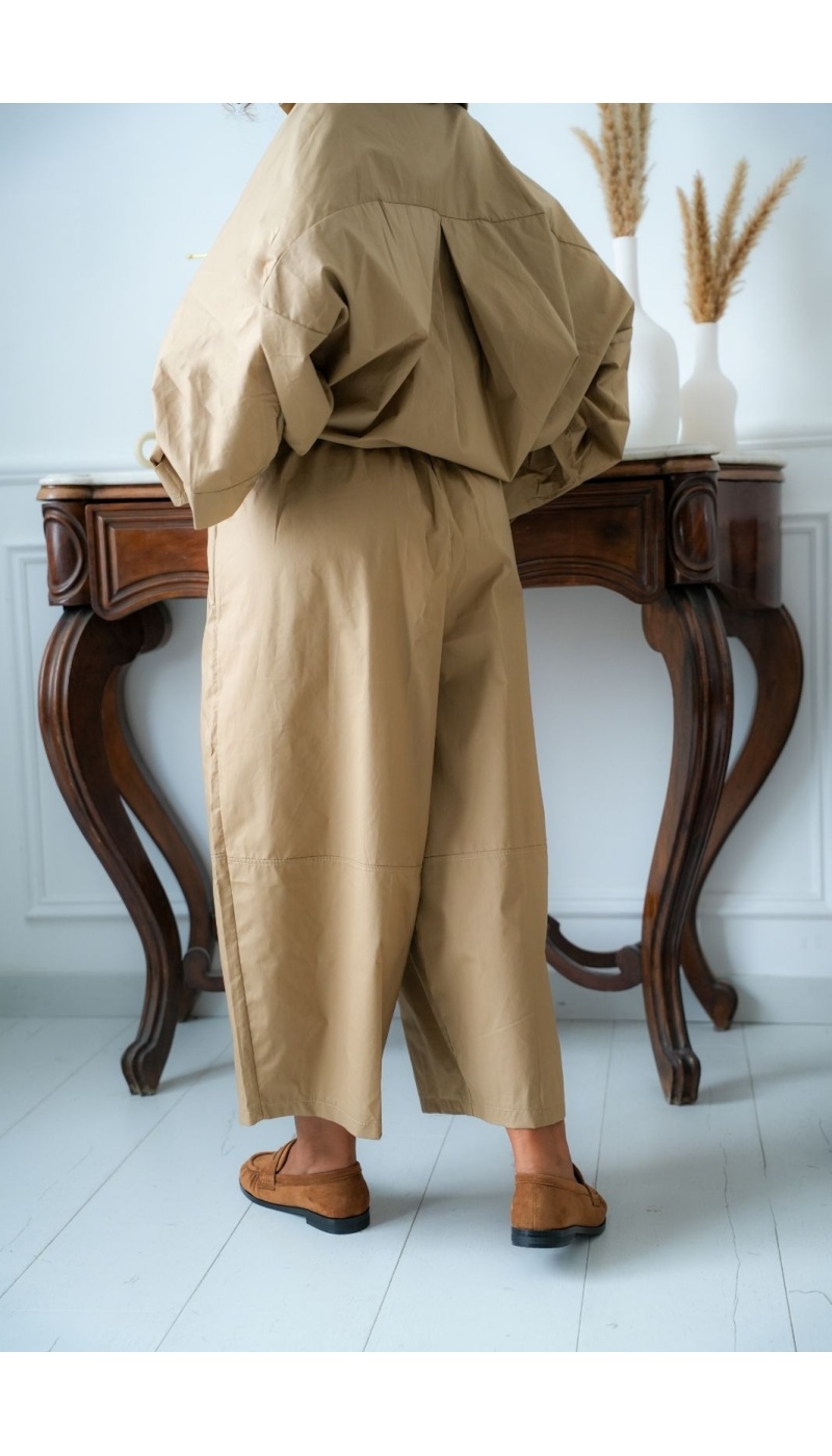 Pantalon Ample Camel STAMFORD Noho - 6 | Accueil