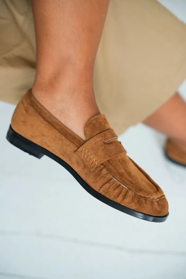 Mocassin Effet Daim Camel BOLTON Noho - 1 | Accueil 2