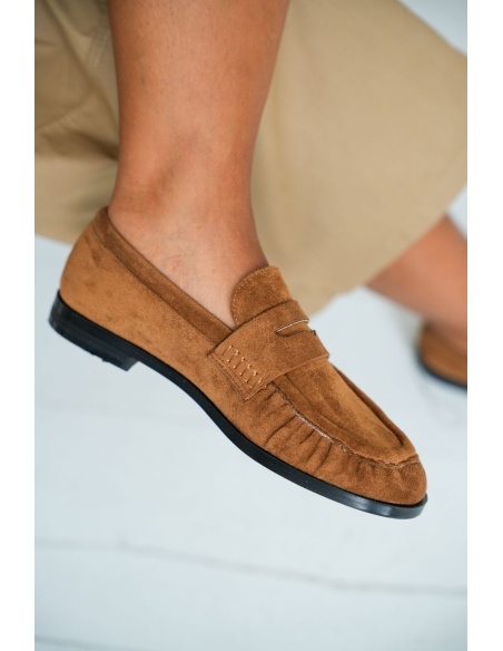 Mocassin Effet Daim Camel BOLTON Noho - 2 | Accueil