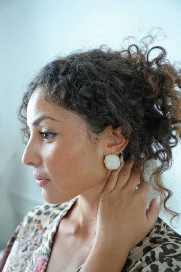 BOUCLES D'OREILLES BEIGE H26 Noho - 1 | Bem-vindo