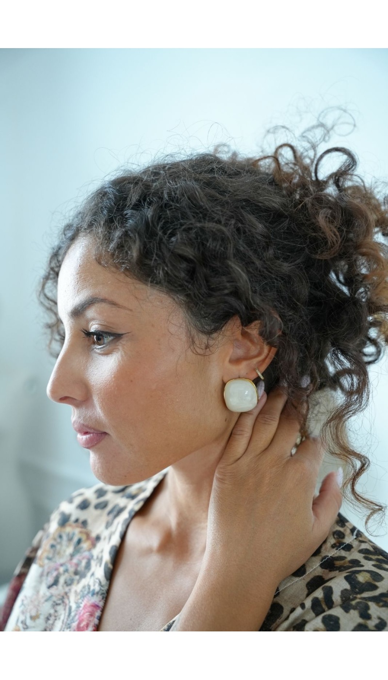 BOUCLES D'OREILLES BEIGE H26 Noho - 1 | Welcome