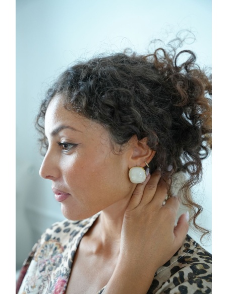BOUCLES D'OREILLES BEIGE H26 Noho - 1 | Welcome