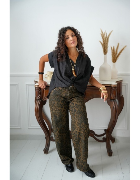 JEANS FEMME LEOPAR MARRON H26 Noho - 6 | Bienvenido
