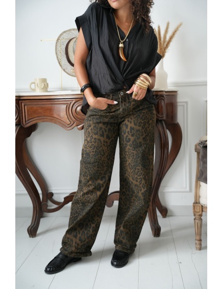 JEANS FEMME LEOPAR MARRON H26 Noho - 7 | Bienvenido