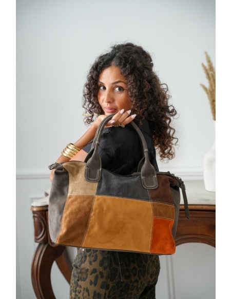 SAC FEMME PATCHW MARRON H26 Noho - 1 | Bem-vindo