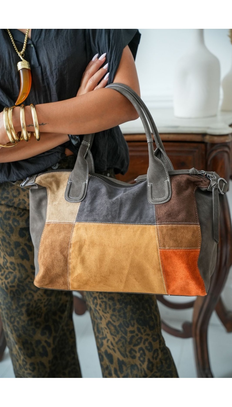 SAC FEMME PATCHW MARRON H26 Noho - 2 | Bem-vindo