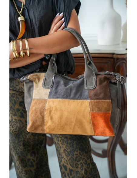 SAC FEMME PATCHW MARRON H26 Noho - 2 | Bem-vindo