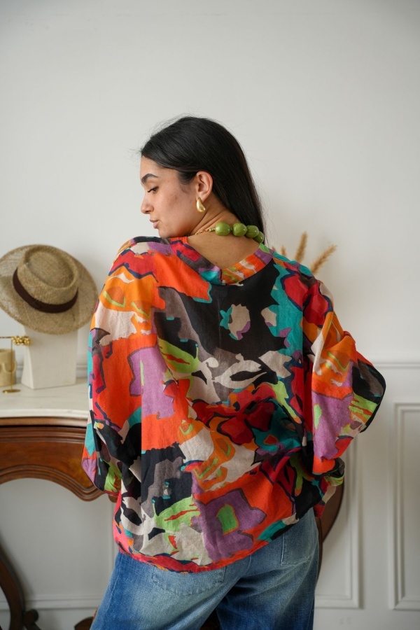 Chemisier Imprimé Multicolore COCOTERO BANDITAS - 1 | Accueil 2