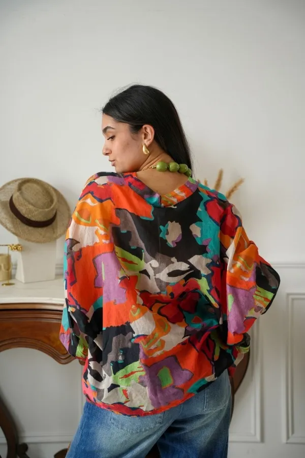 Chemisier Imprimé Multicolore COCOTERO BANDITAS - 1 | Accueil 2