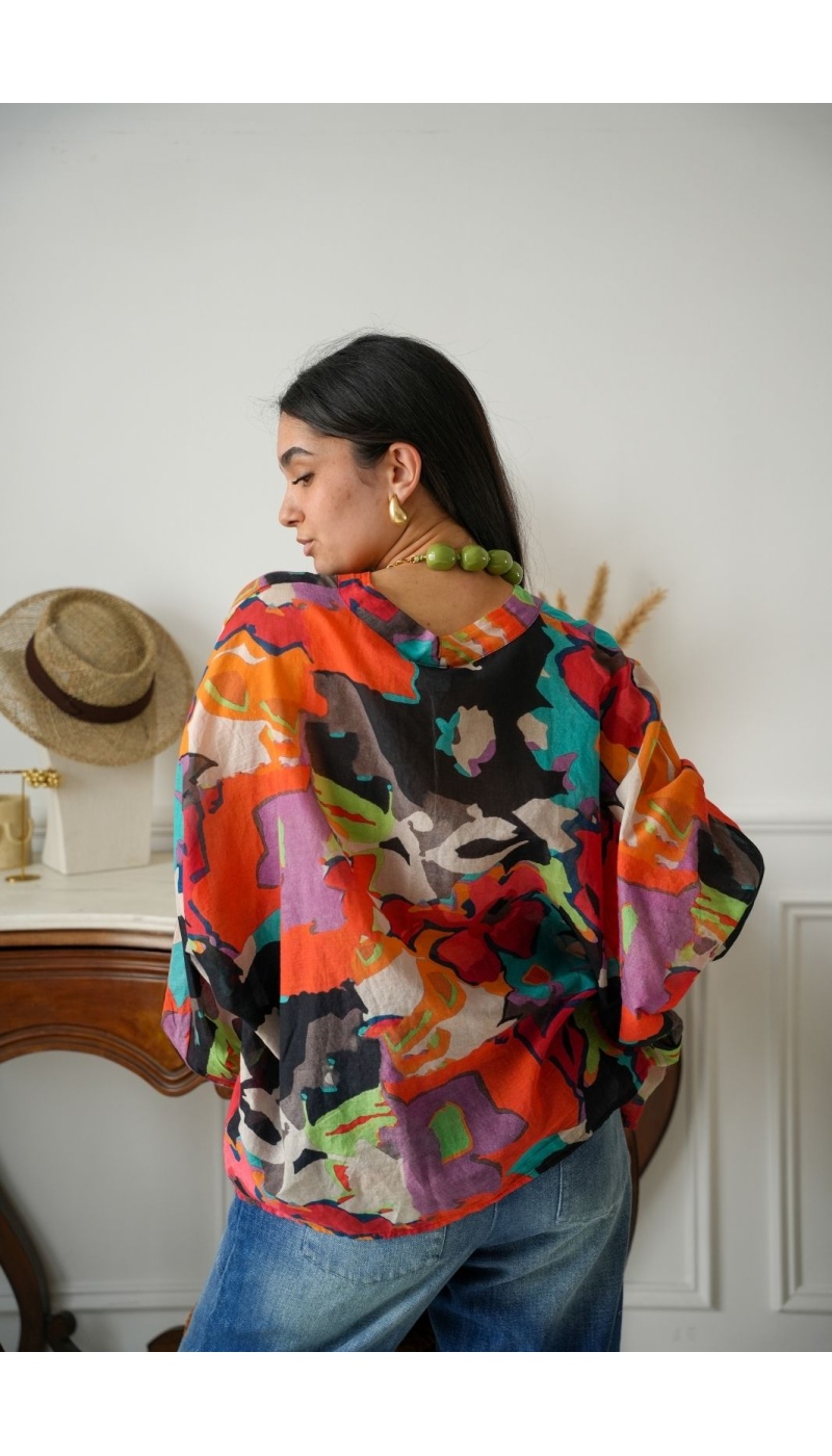 Chemisier Imprimé Multicolore COCOTERO BANDITAS - 2 | Accueil