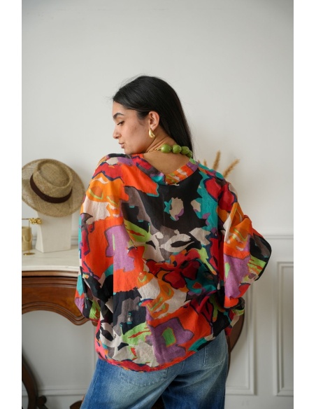 Chemisier Imprimé Multicolore COCOTERO BANDITAS - 2 | Accueil