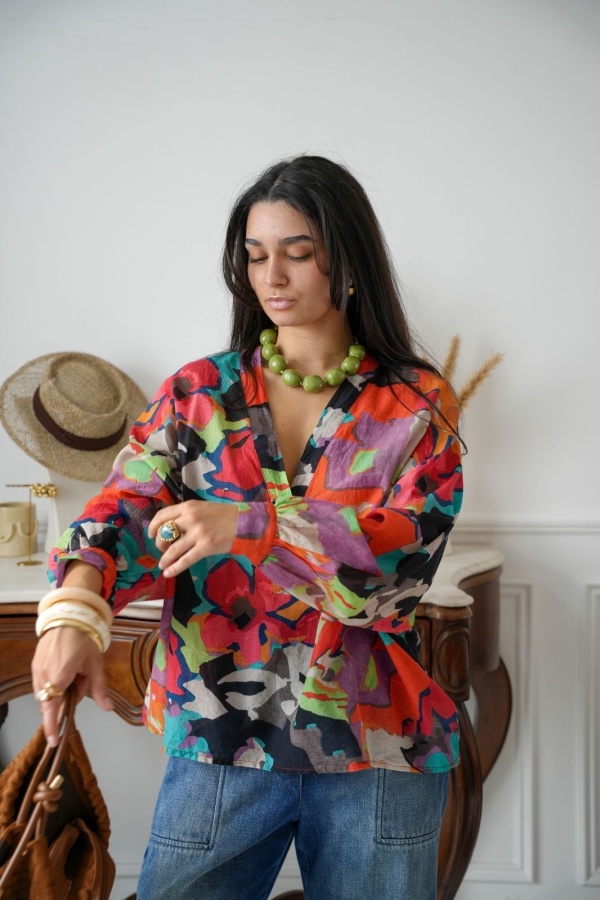Chemisier Imprimé Multicolore COCOTERO BANDITAS - 1 | Accueil