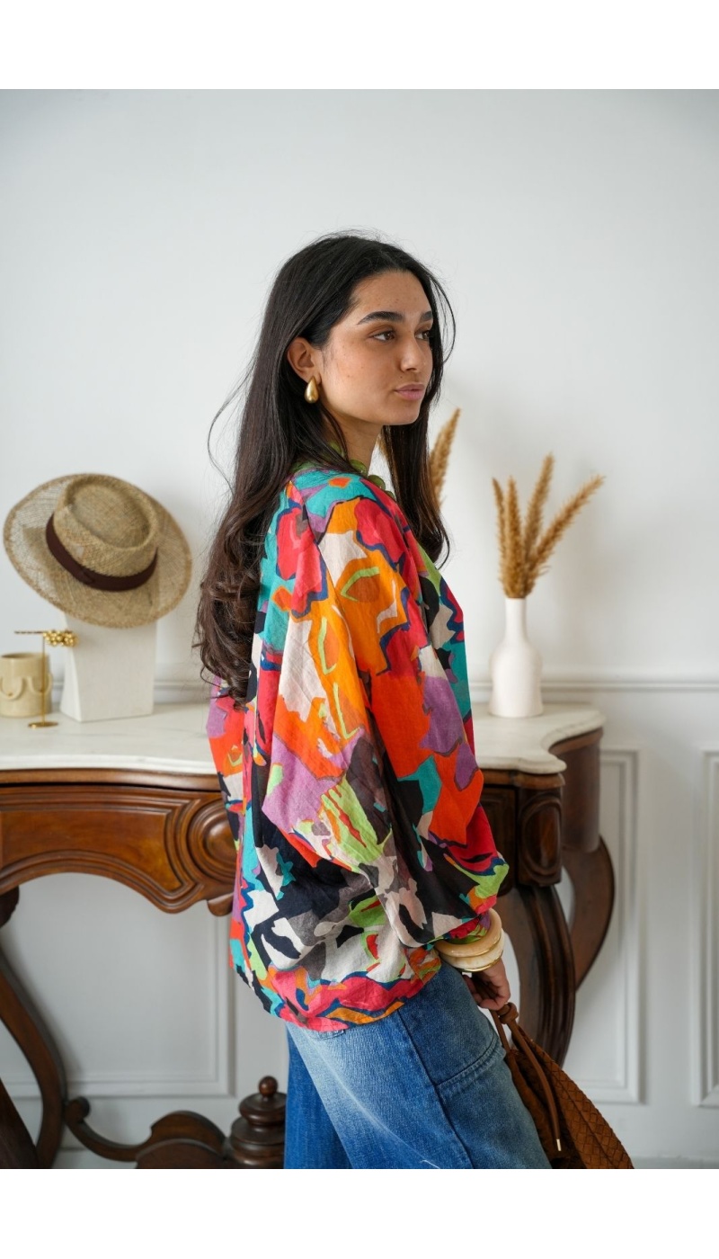 Chemisier Imprimé Multicolore COCOTERO BANDITAS - 3 | Accueil