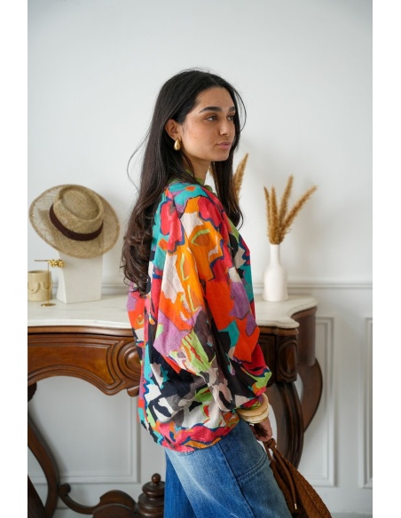Chemisier Imprimé Multicolore COCOTERO BANDITAS - 3 | Accueil