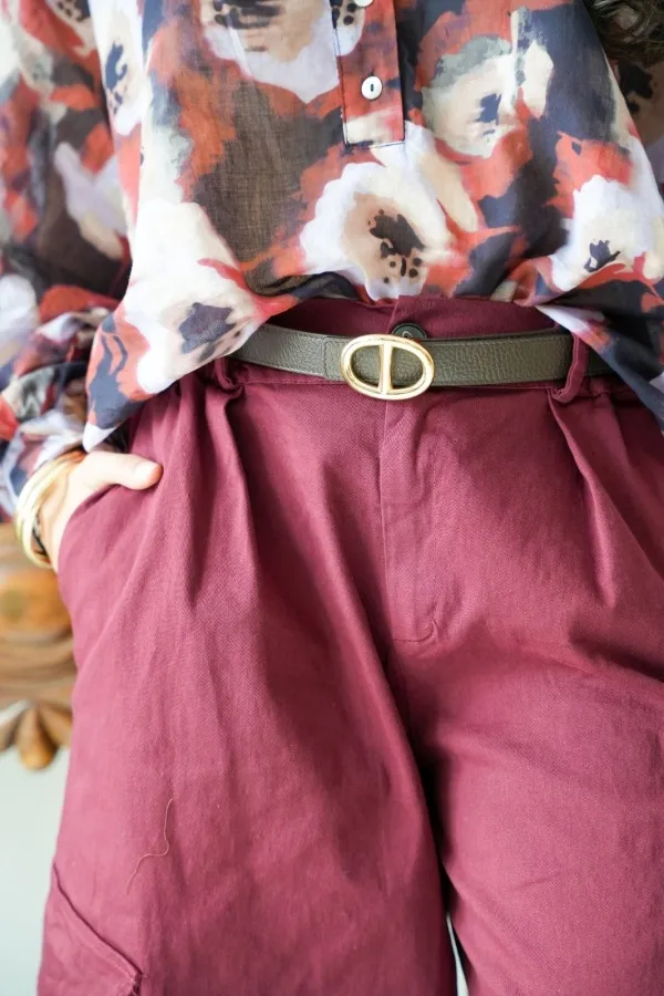 Ceinture Cuir Marron JULIE Noho - 1 | ACCESSOIRES 2