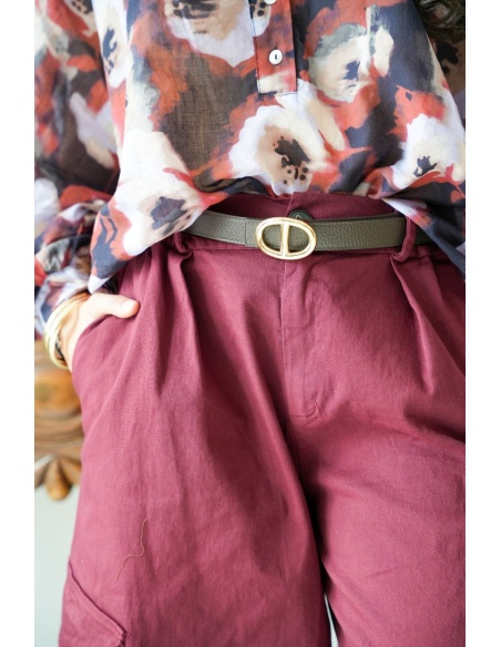 Ceinture Cuir Marron JULIE Noho - 2 | ACCESSOIRES