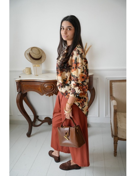 Pantalon Large Terracotta BEAUVAL Noho - 3 | Accueil