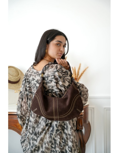 Sac Suédine Café MYLENE Noho - 1 | Accueil