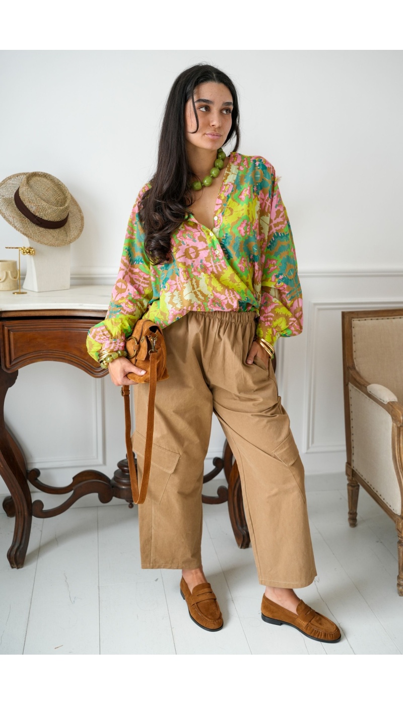 PANTALON FEMME POCHE BEIGE H26 Noho - 1 | Willkommen