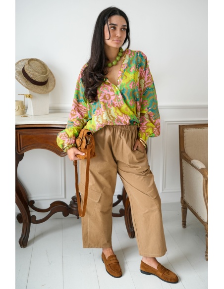 PANTALON FEMME POCHE BEIGE H26 Noho - 1 | Willkommen