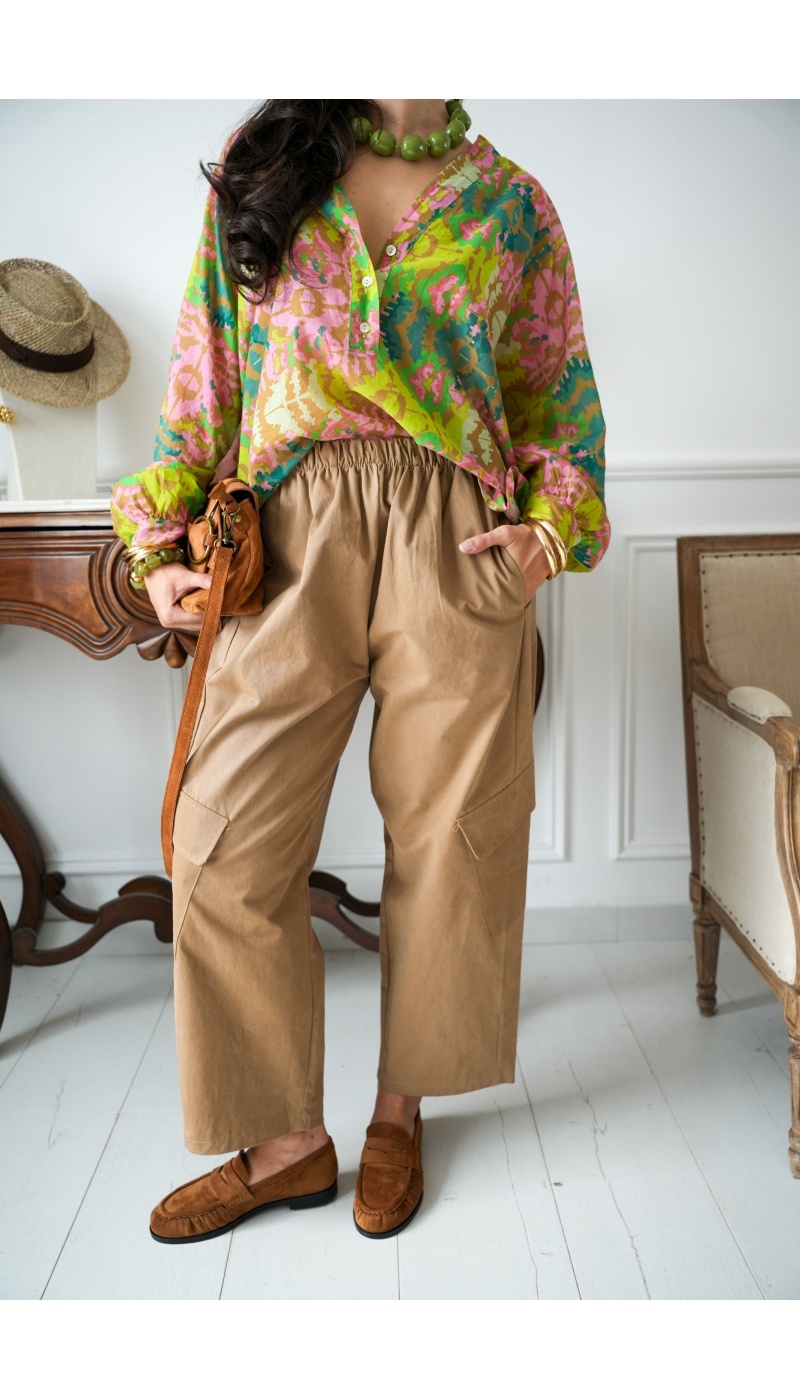 PANTALON FEMME POCHE BEIGE H26 Noho - 2 | Willkommen