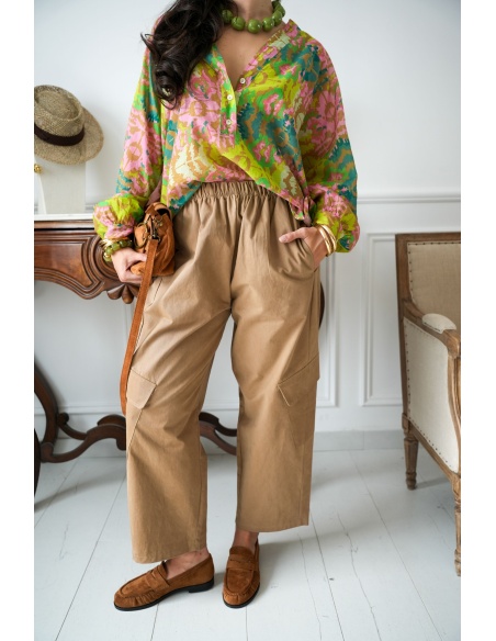 PANTALON FEMME POCHE BEIGE H26 Noho - 2 | Willkommen