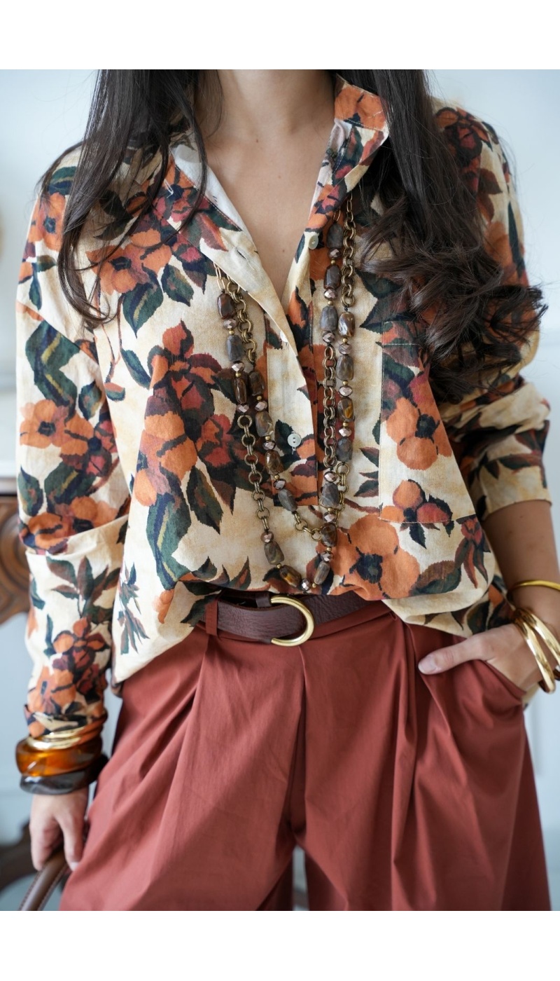 Collier Sautoir Pierre Marron DREAMIN Noho - 1 | Willkommen