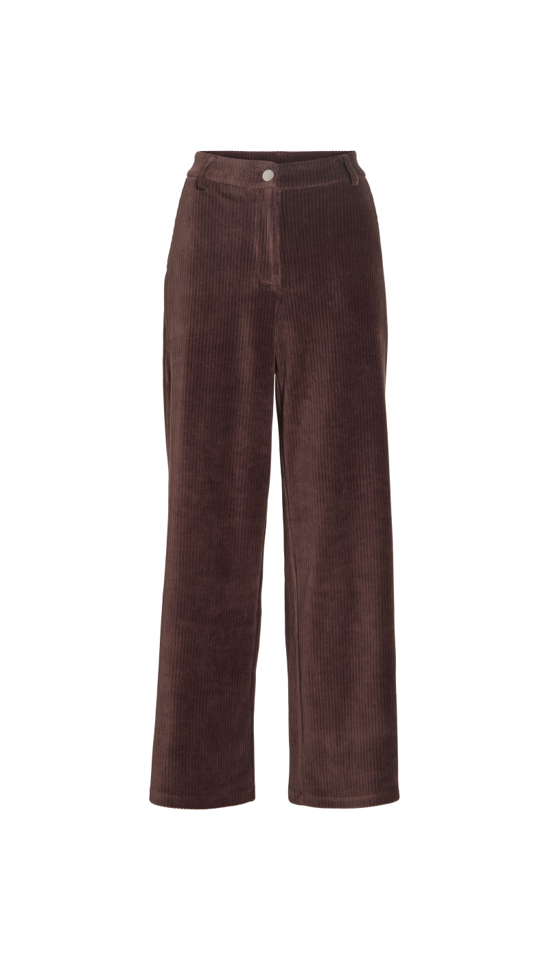 Pantalon Velours Coffee Bean VIKITA VILA - 4 | BAS