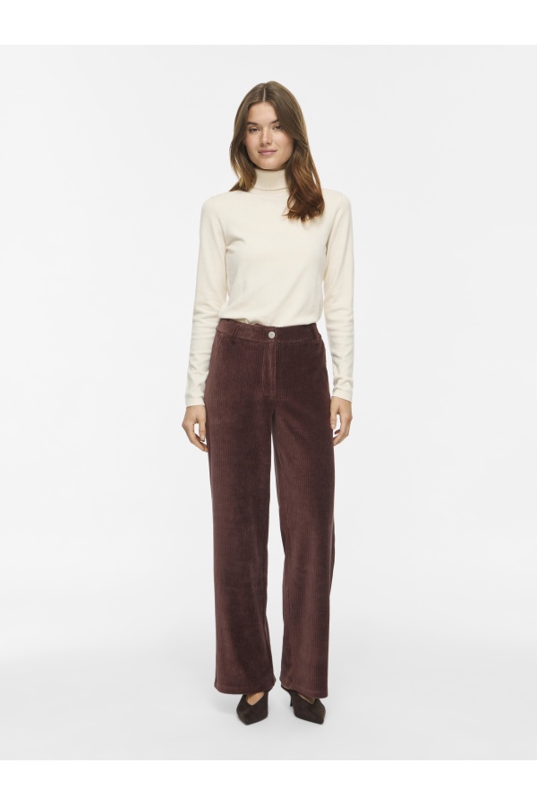 Pantalon Velours Coffee Bean VIKITA VILA - 1 | BAS